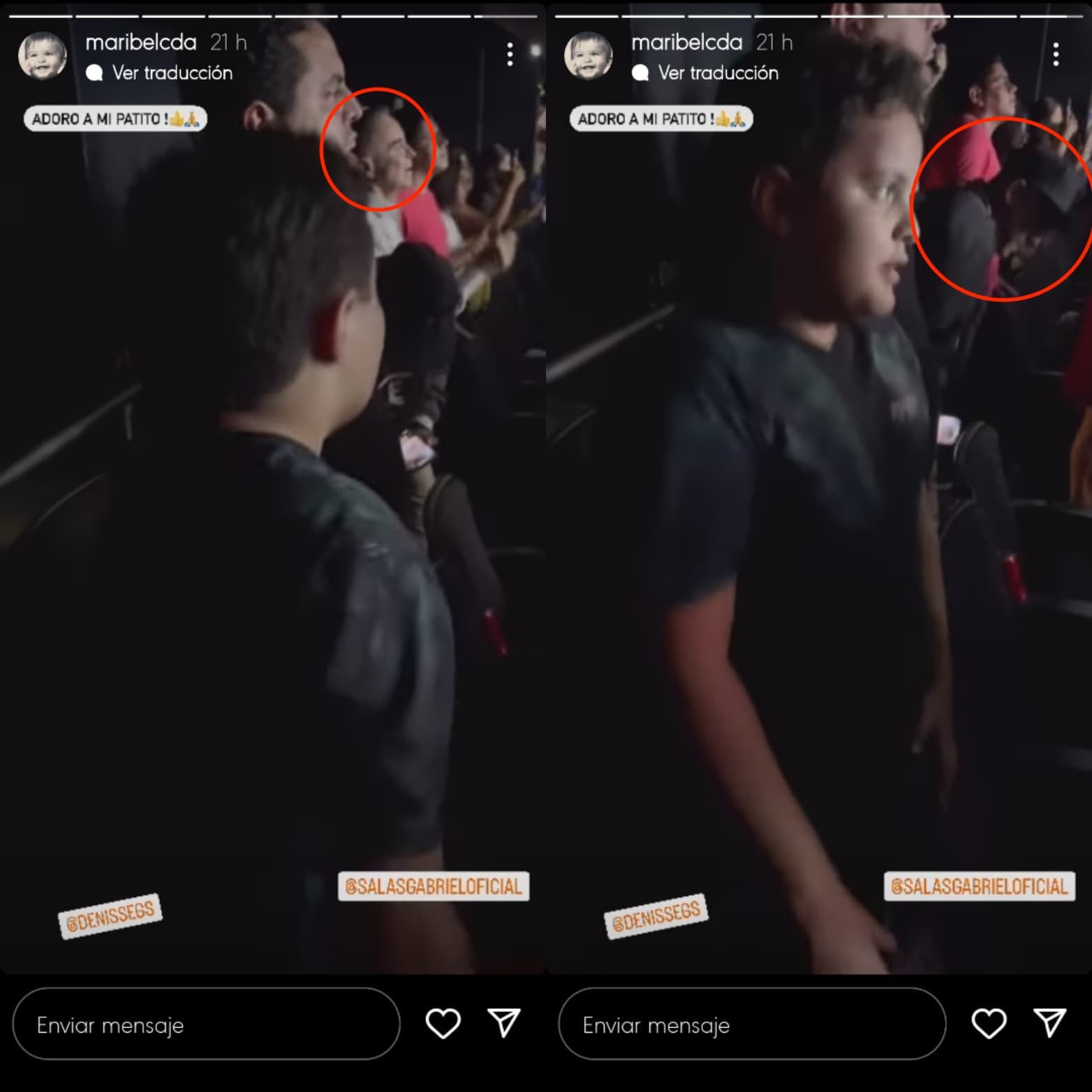 Familia de Yuya en el concierto de Siddhartha.