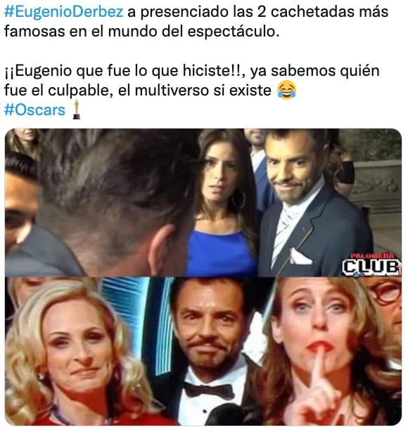 Eugenio Derbez presenció las cachetadas de Eduardo Yañez y la de Will Smith