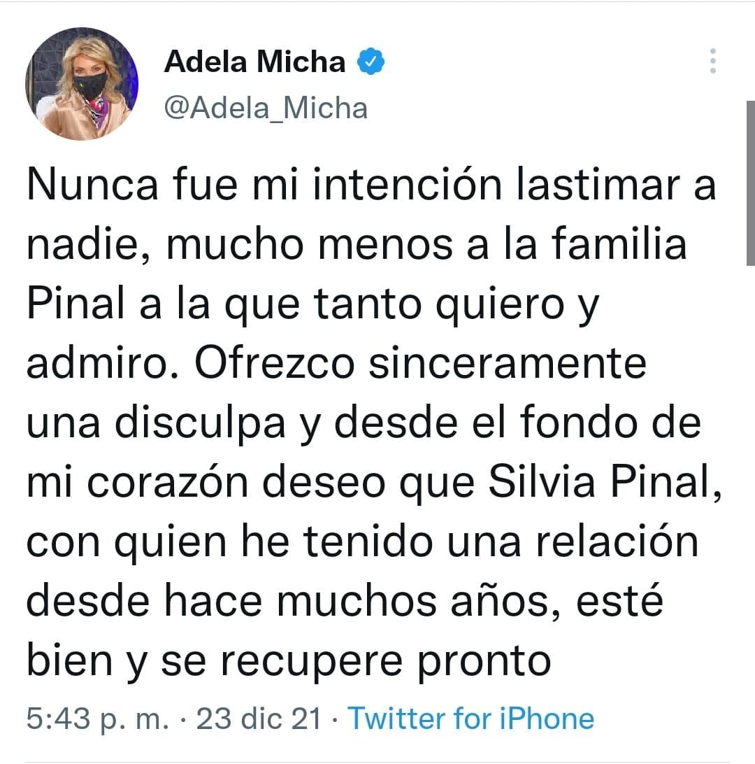 Publicación de Twitter