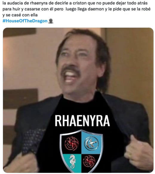Memes de House of the Dragon y Sir Criston Cole