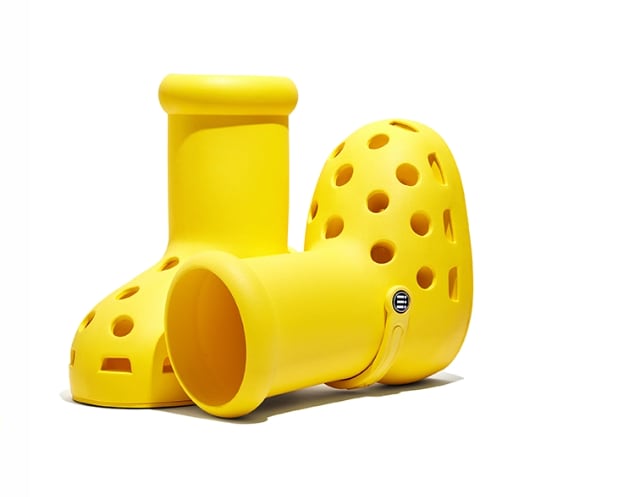 MSCHF x Crocs Yellow Boots