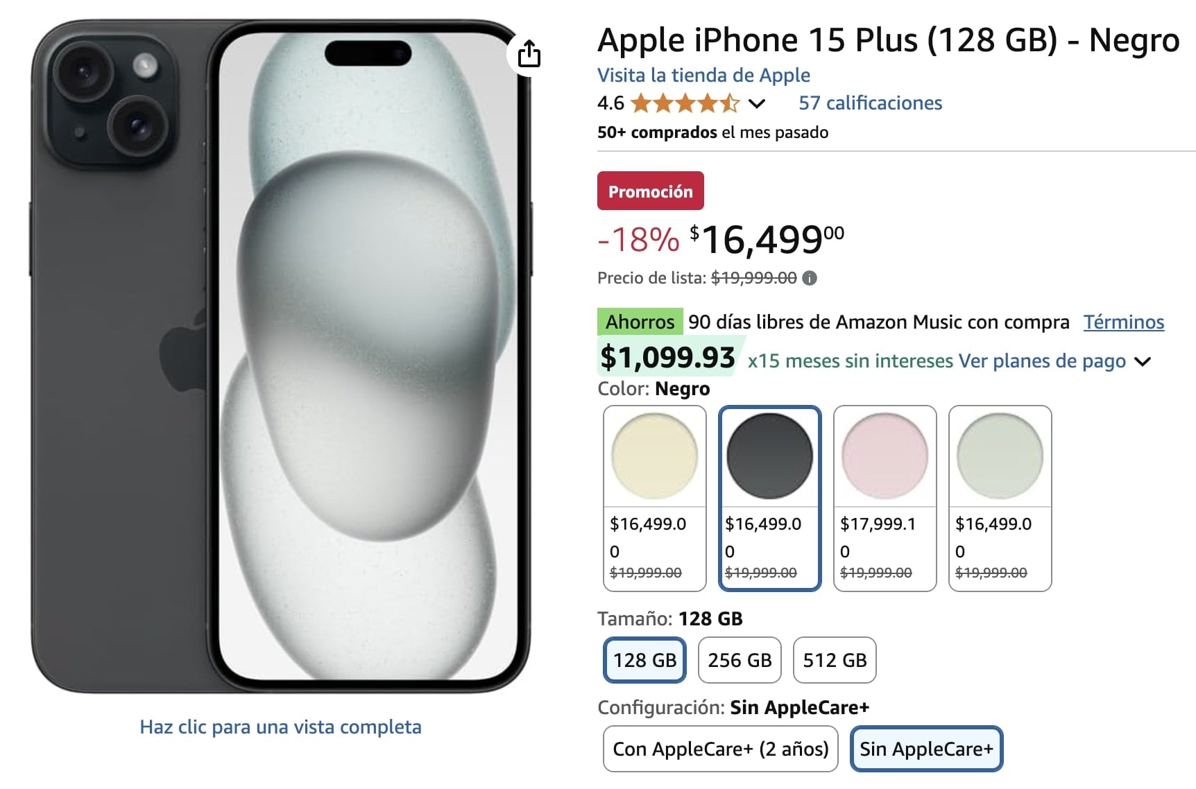 iPhone 15 Plus (128 GB)