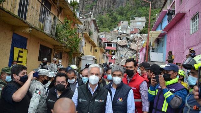 Alfredo del Mazo en el Cerro del Chiquihuite