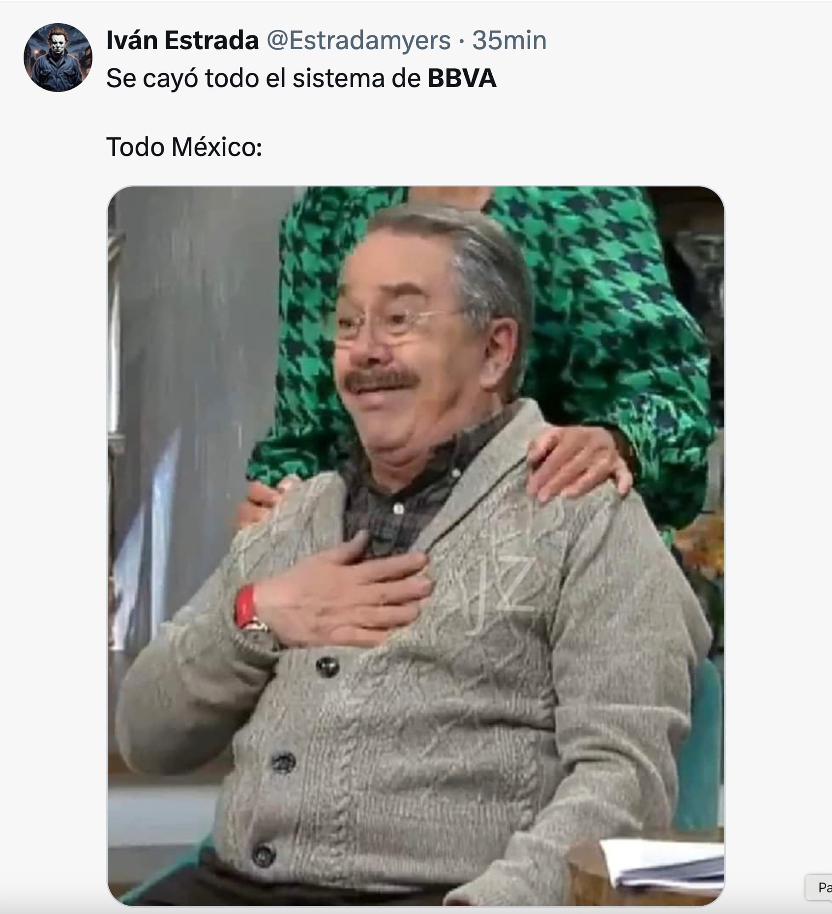 BBVA se cayó y dejó los mejores memes porqué los usuarios no perdonan