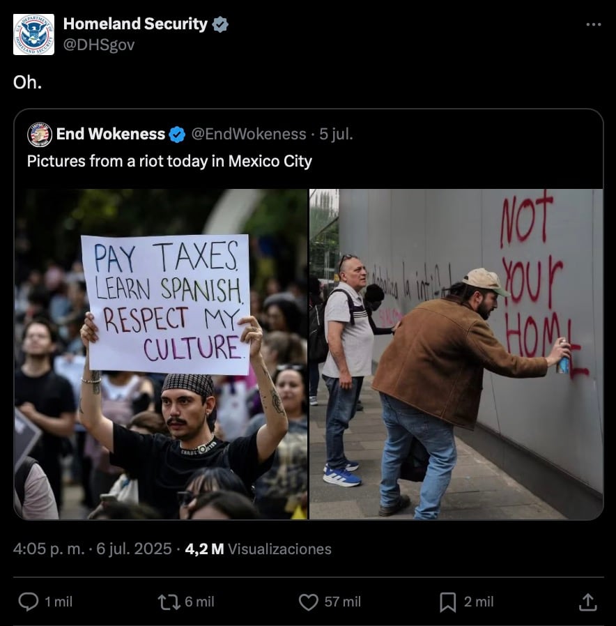 Estados Unidos reacciona a protesta contra la gentrificación en CDMX
