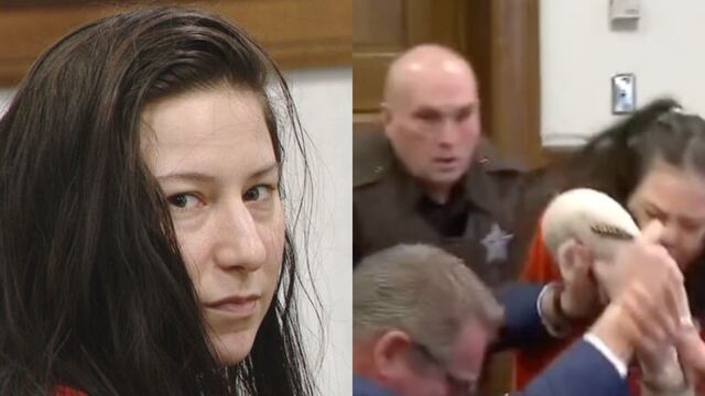 Taylor Schabusiness, mujer acusada de matar a su novio, atacó a su propio abogado durante una audiencia