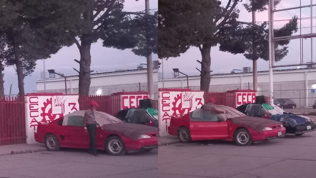 Adulto mayor vive en su auto