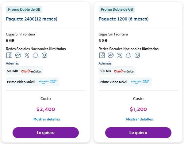 Paquete Amigo Sin Límite