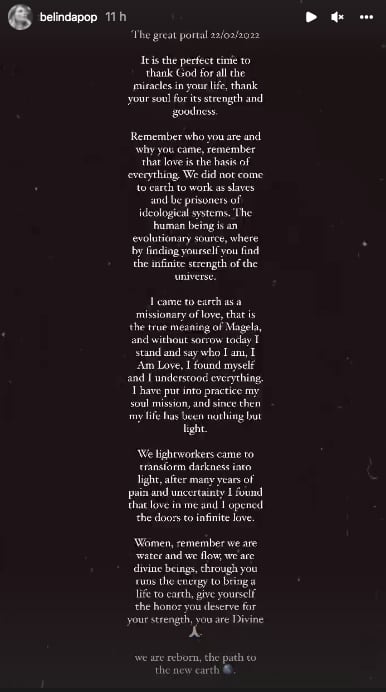 Belinda encuentra el amor en ella misma