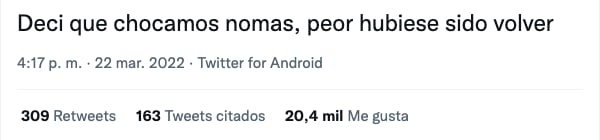 Respuesta de la exnovia