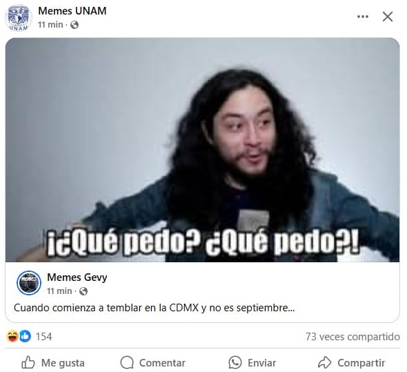 Memes del sismo hoy en México