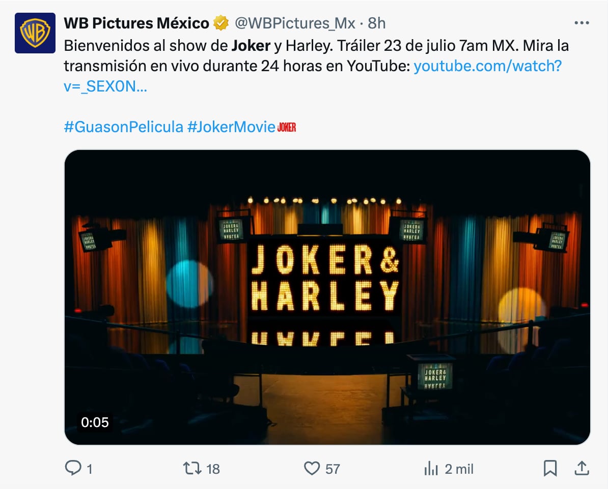 Emoji de Joker 2 en X