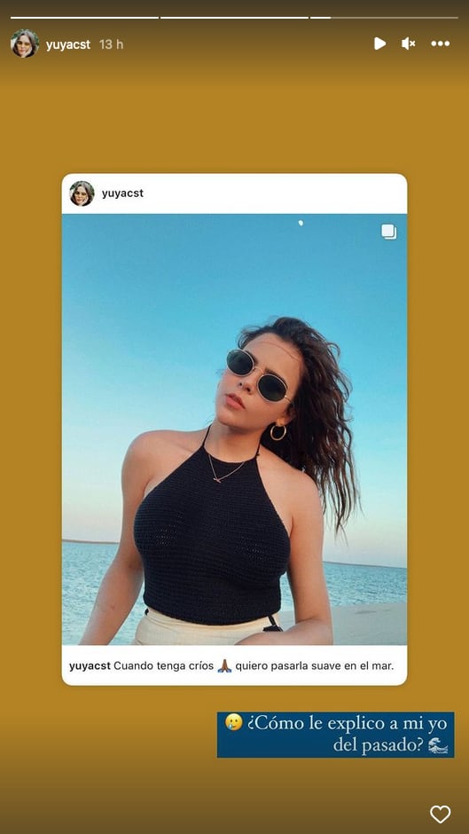 Recuerdo de que Yuya manifestó que al tener un hijo estaría con él en la playa.