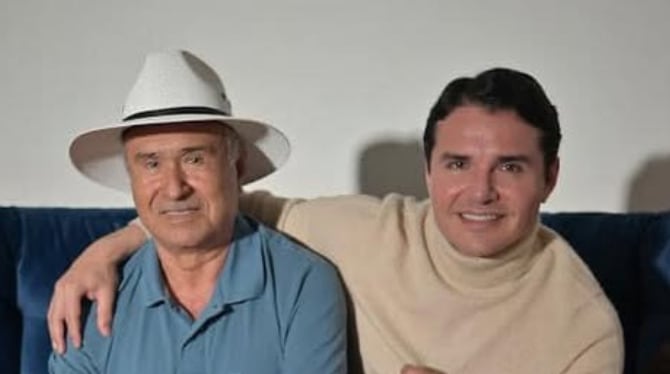Horacio Palencia y su papá, José Ramiro Palencia