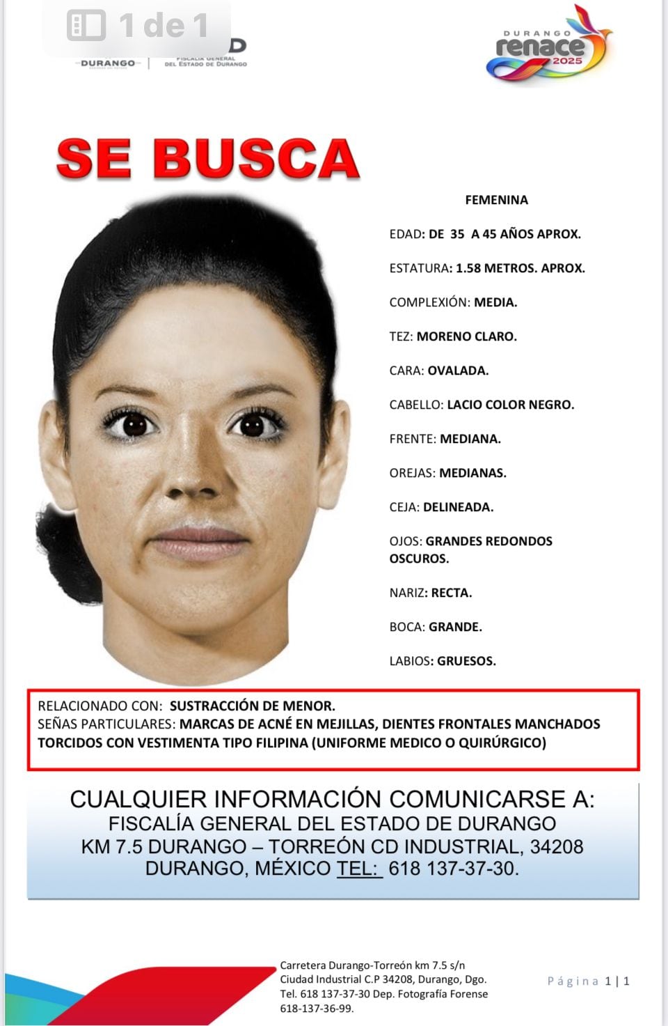 Video registra robo de un bebé en el Hospital Materno Infantil de Durango