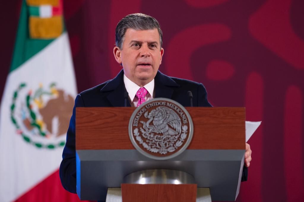 Ricardo Sheffield Padilla, titular de Profeco, en la mañanera del 10 de enero de 2022