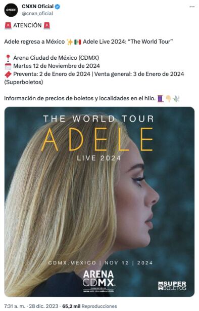 Adele en México; fans caen en broma