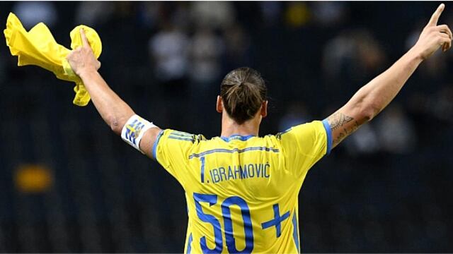 El delantero Zlatan Ibrahimovic hace historia con Suecia marcando su gol número 50, que lo sitúa como máximo goleador histórico de la selección sueca.