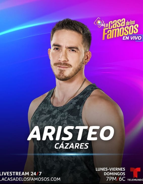 Aristeo Cázares, exintegrante de La Casa de los Famosos 3.