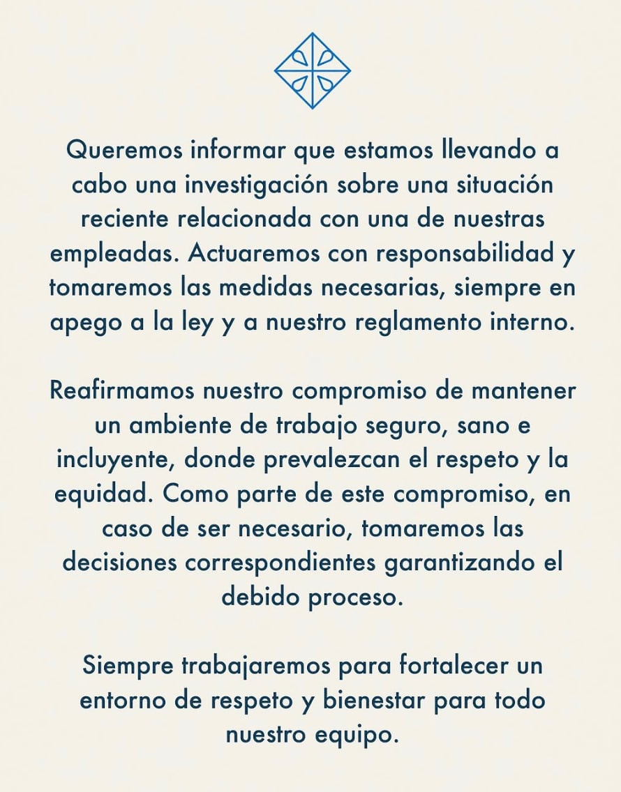 Comunicado Churrería El Moro CDMX