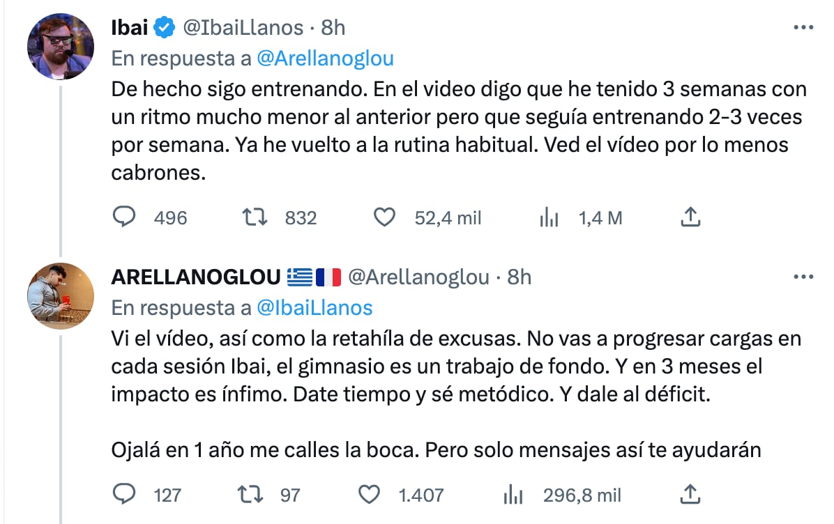 Ibai Llanos responde a las críticas sobre su pérdida de peso