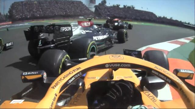 Valtteri Bottas choca con Daniel Ricciardo