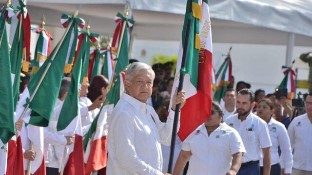Ceremonia del Día de la Bandera.