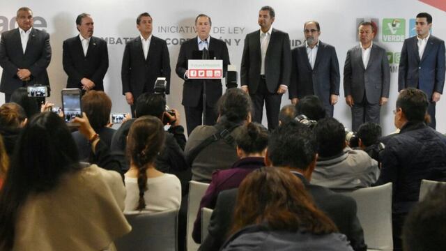José Antonio Meade en la presentación de plan anticorrupción.