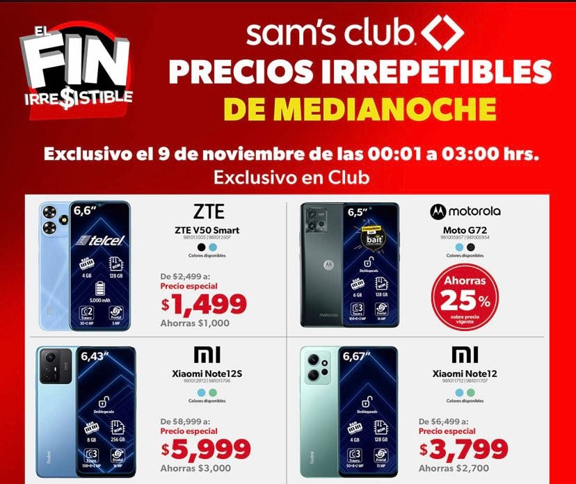 Fin irresistible 2023 Sam's Club y Walmart. / Captura de pantalla
