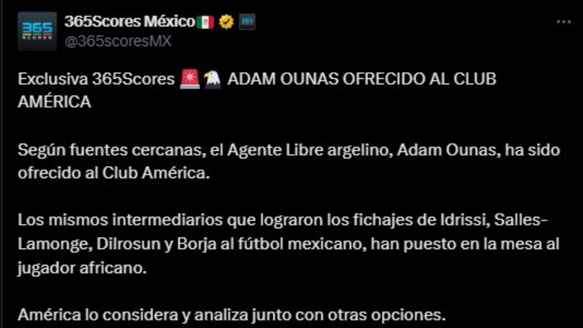 Adam Ounas, posible fichaje de Club América.