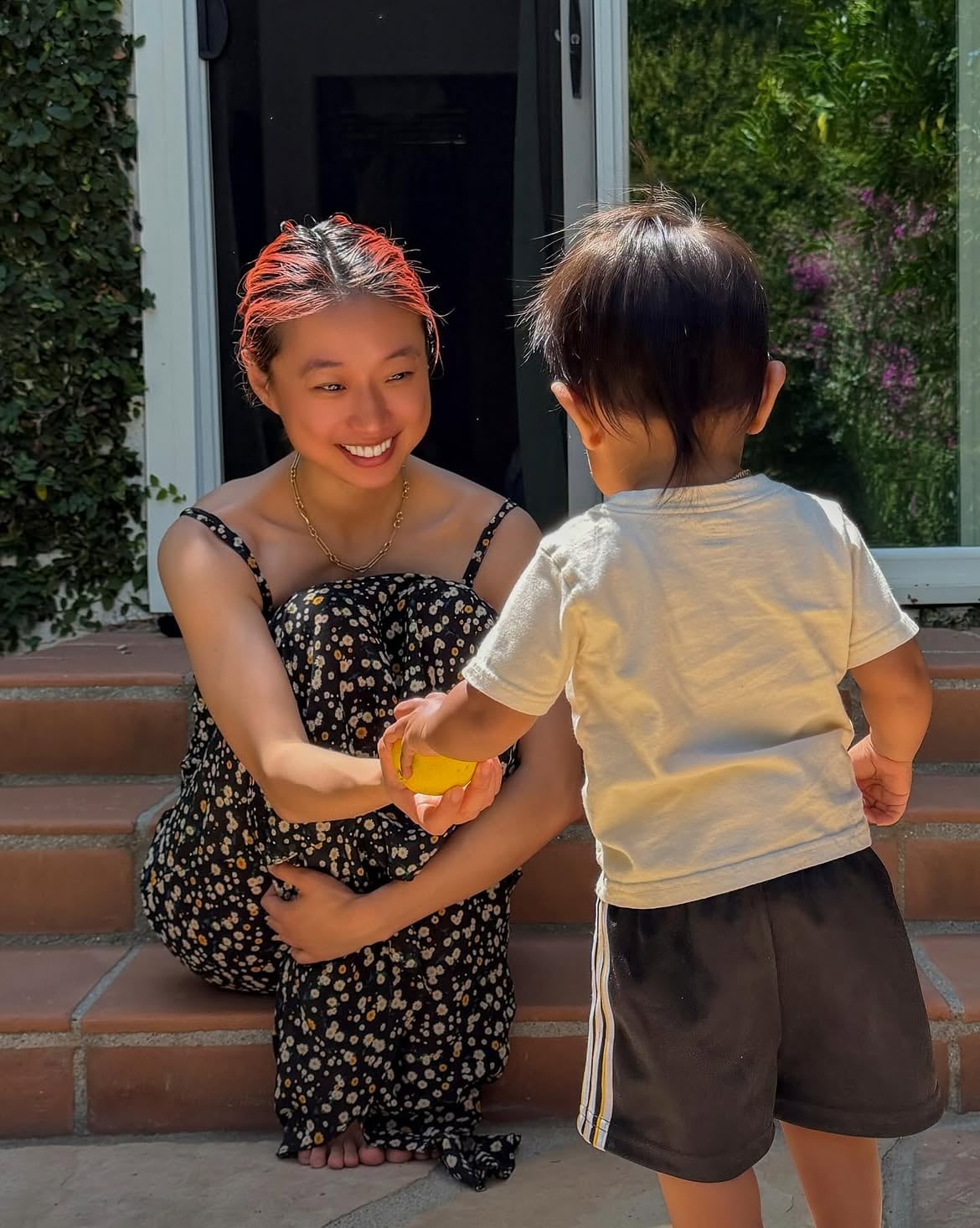 Margaret Zhang e hijo