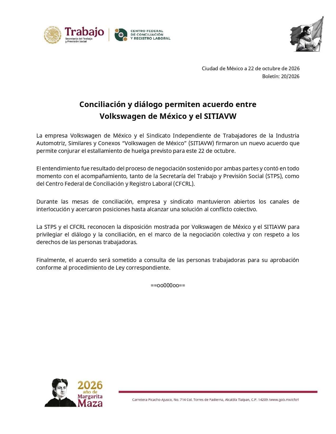 Volkswagen evita huelga en Puebla tras acuerdo con el sindicato