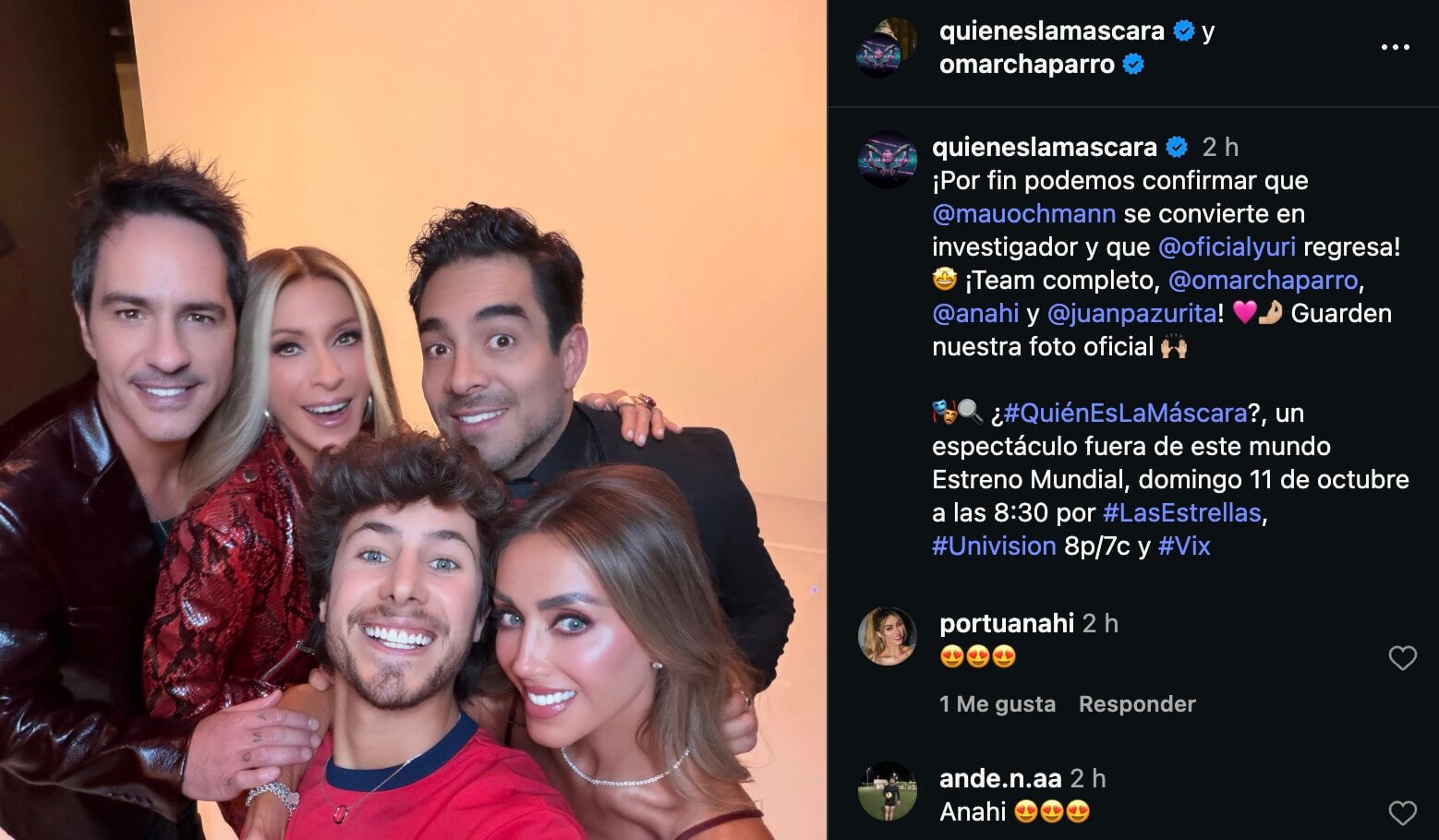 ¿Quién es la mascara? 2026
