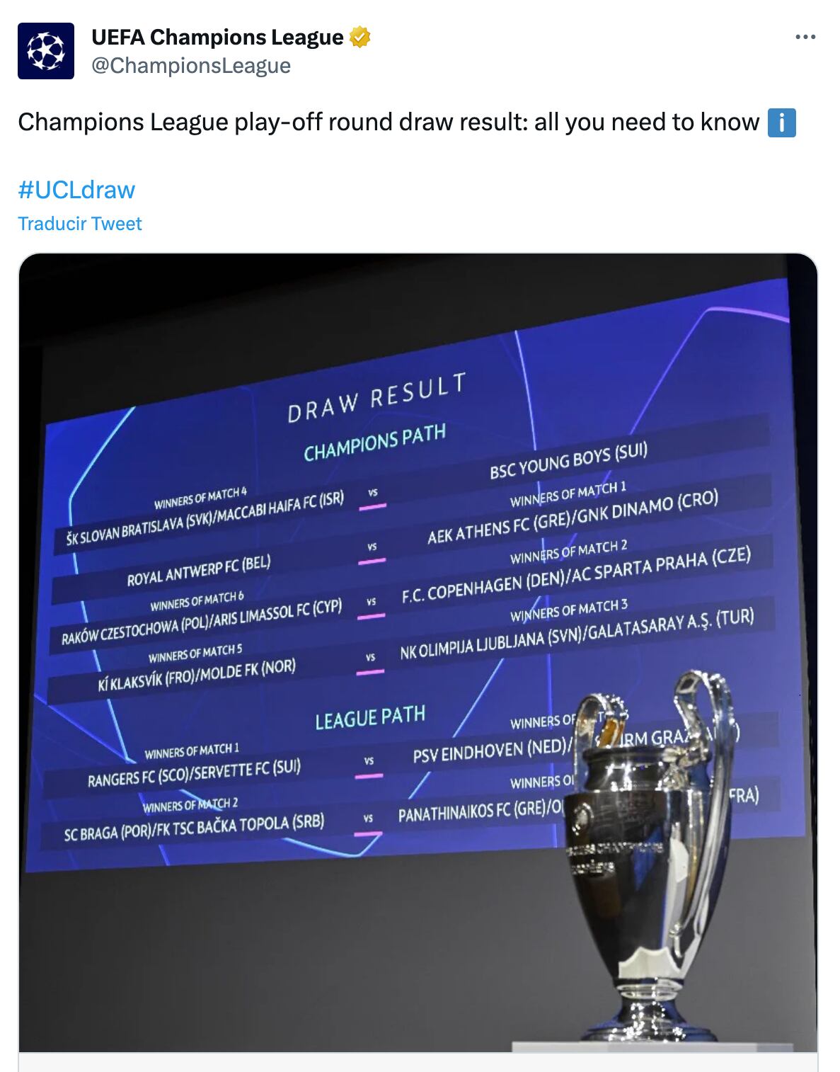 Eliminatoria Champions League