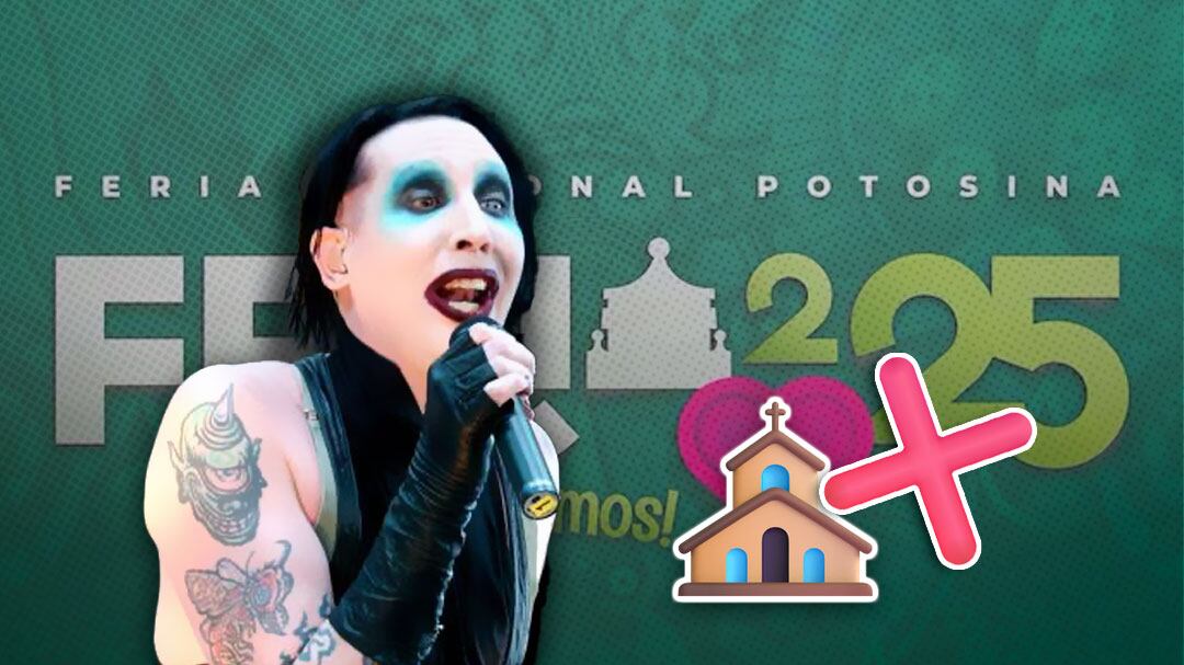 Concierto de Marilyn Manson en la Feria Nacional Potosina 2025 ¿se cancela? A la iglesia le “inquieta” el show