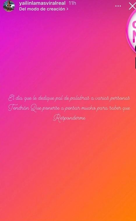 Yailin La Más Viral, comunicado