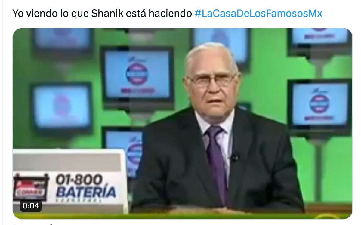 Meme de Shanik Berman en La Casa de los Famosos México 2024