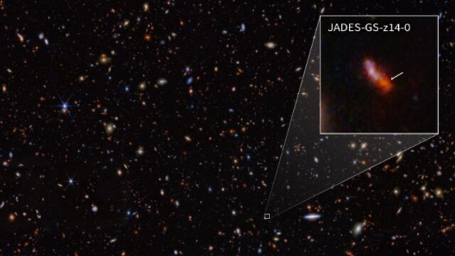 Telescopio espacial James Webb capta a la galaxia más lejana conocida hasta ahora