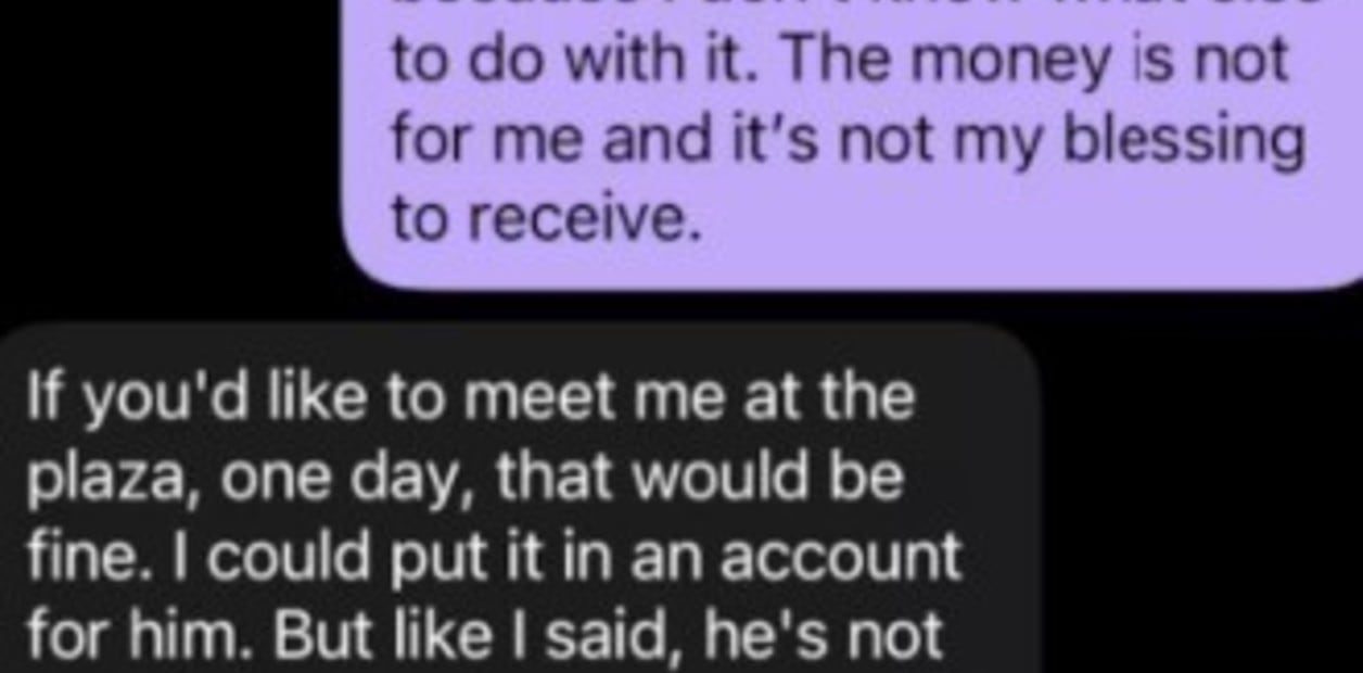 Supuesto mensaje de la madre de Taylor Chase, actor en situación de calle que actuó en el "Manual de supervivencia de Ned"