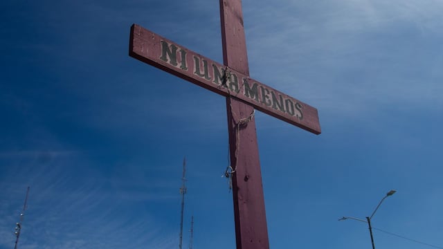 Protesta contra el feminicidio en México