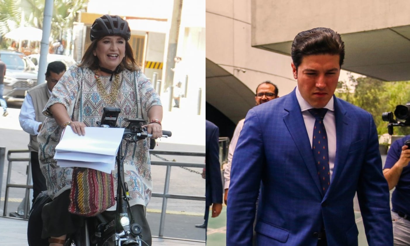 La senadora panista Xóchitl Gálvez y el gobernador de Nuevo León Samuel García