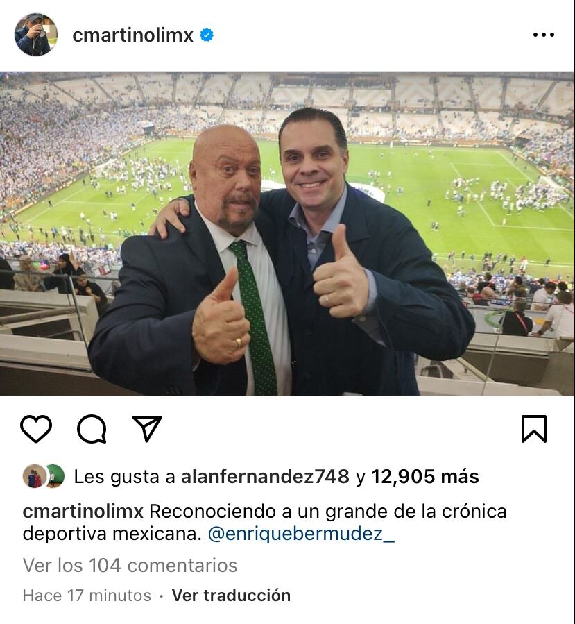 Perro Bermúdez y Christian Martinoli.