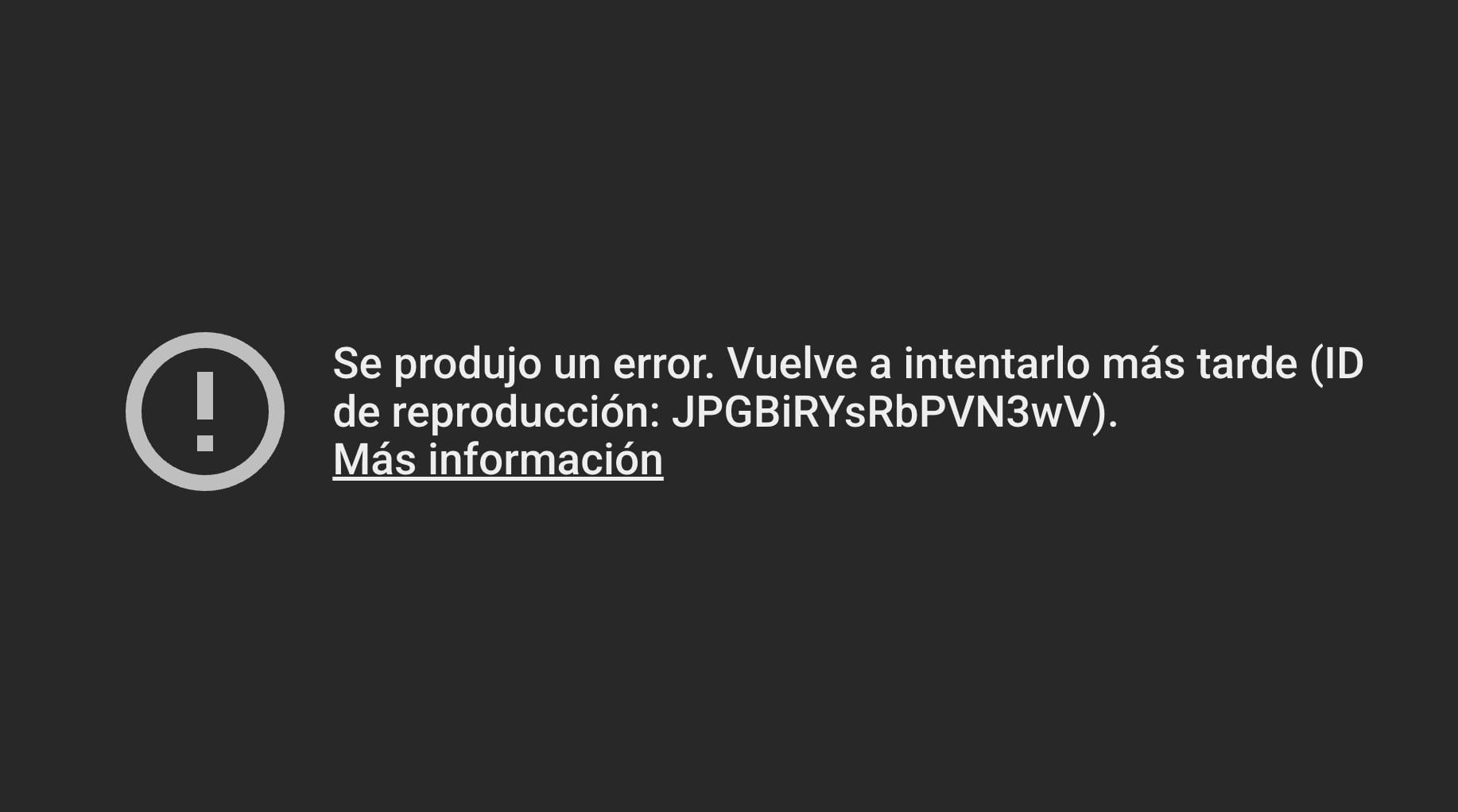 Fallas en aplicación de YouTube la tarde de hoy jueves 23 de julio