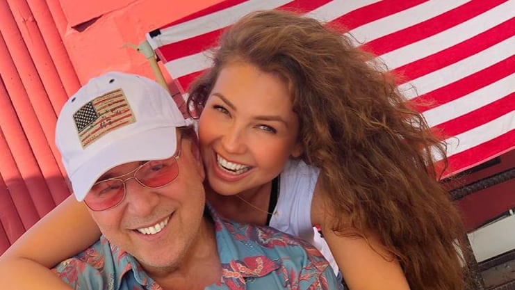 Tommy Mottola y Thalía