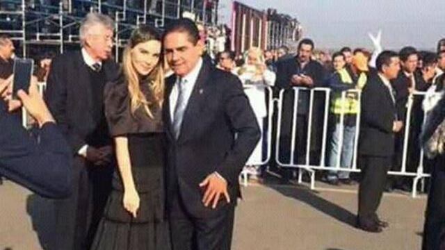 Belinda con el gobernador de Michoacán, Silvano Aureoles.