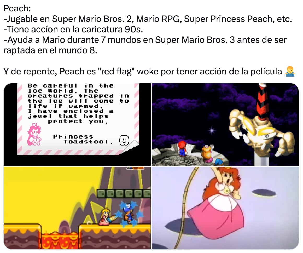 Critican a la Princesa Peach en Super Mario Bros. por su feminismo y usuarios aseguran que siempre ha sido así