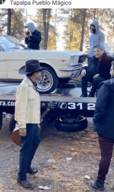 Fotografía de Christian Nodal en Tapalpa
