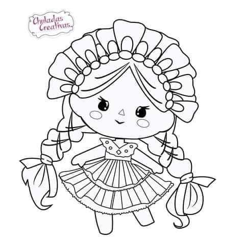 Dibujos de muñeca Lele para colorear