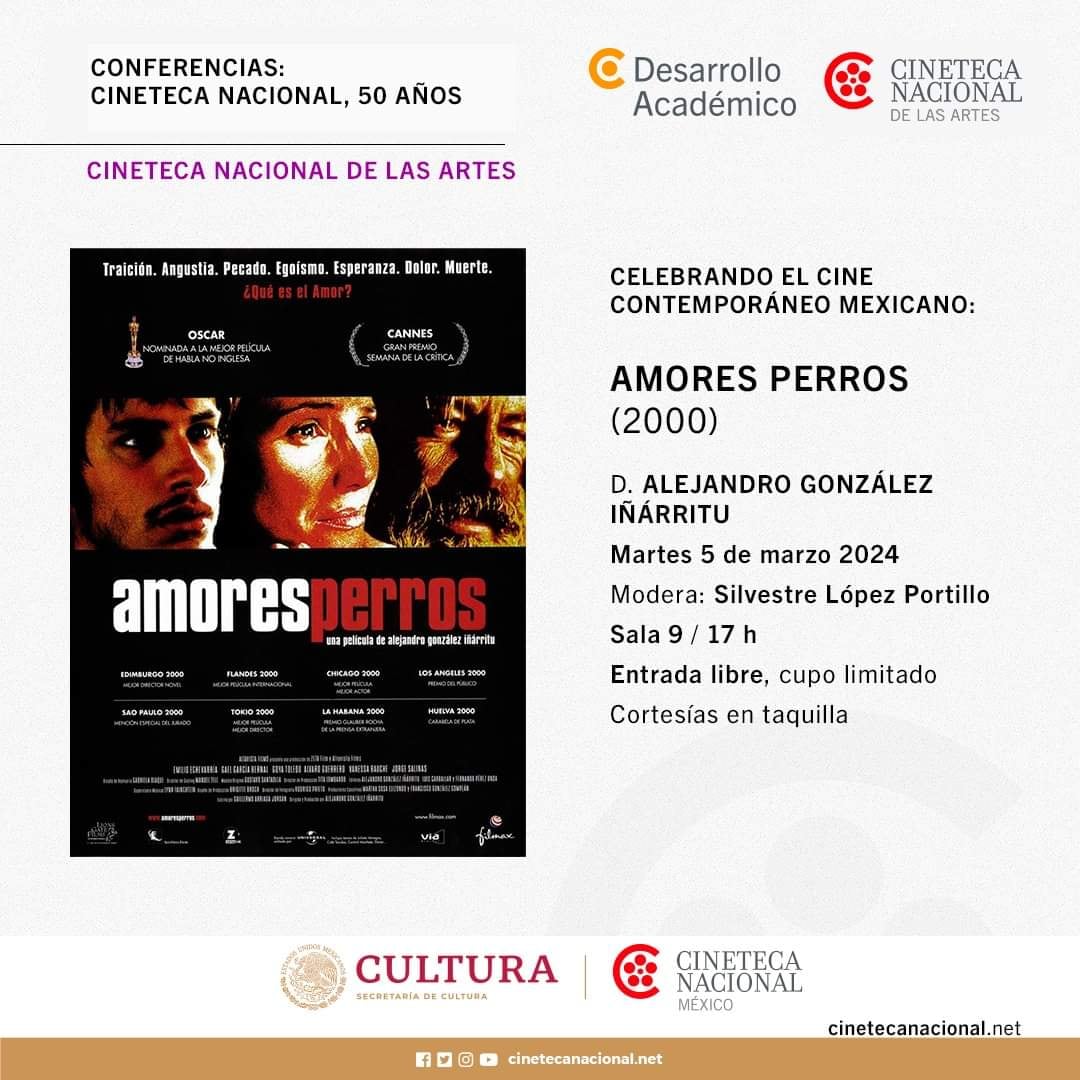 Función Amores Perros en la Cineteca Nacional de México
