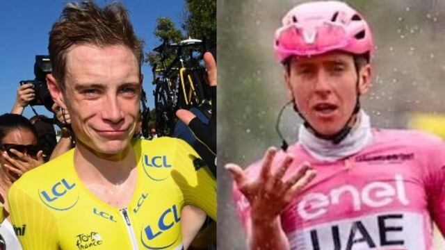 Jonas Vingegaard y Tadej Pogacar